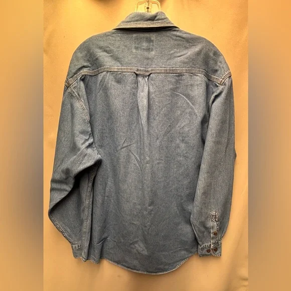 Lee’s Men’s Vintage Long Sleeve Denim Shirt Size Large - Picture 8 of 9